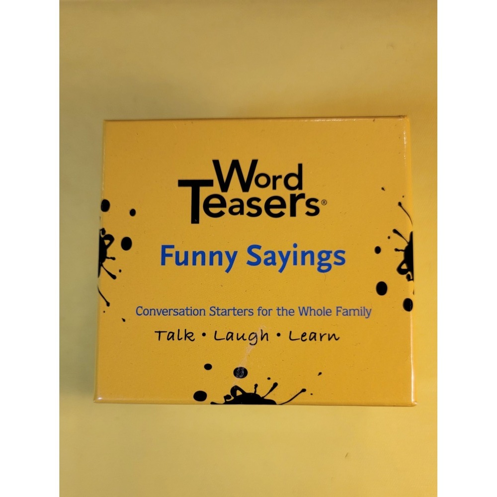 Word Teasers Funny Sayings Conversation Starters for the Whole Family! Pre Owned